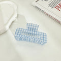 Blue Gingham Claw Clip