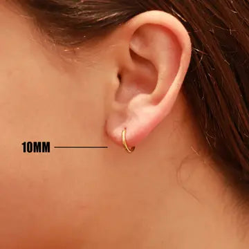 Gold Classic Huggie Earrings