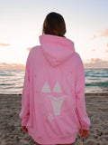 Pink Beaded Bikini Hoodie