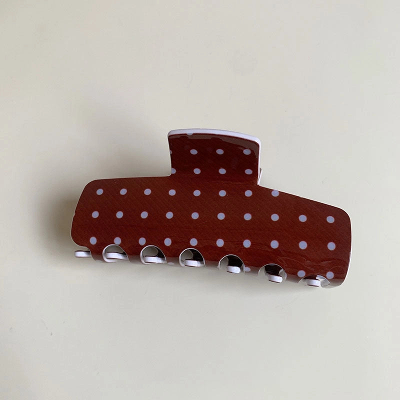Polka Dot Claw Clip