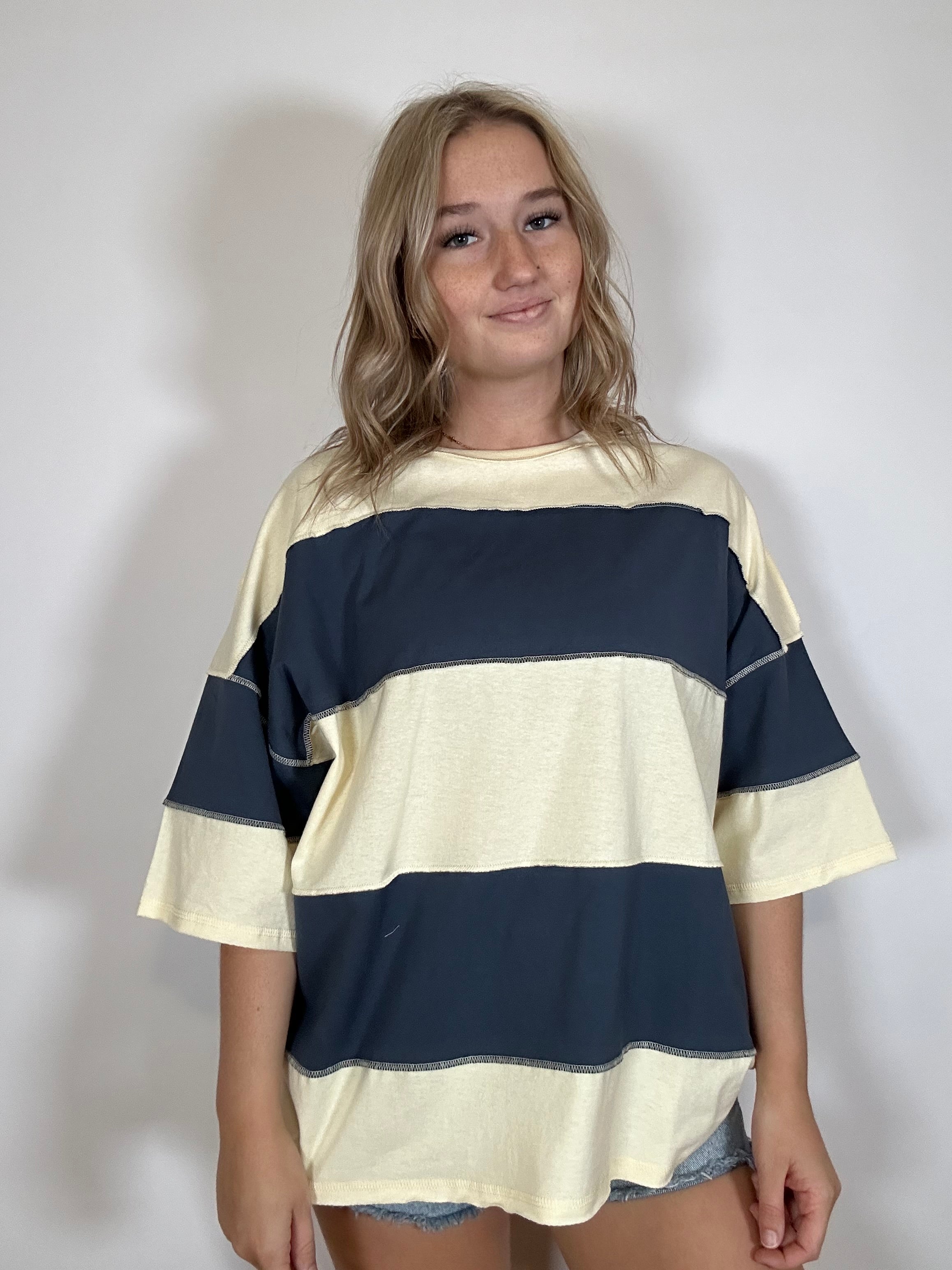 Polly Color Block Top