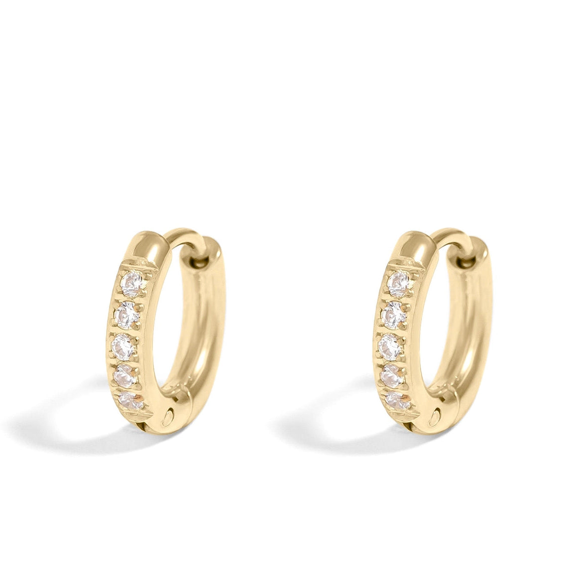 Gold Mini Huggie Hoop Earrings