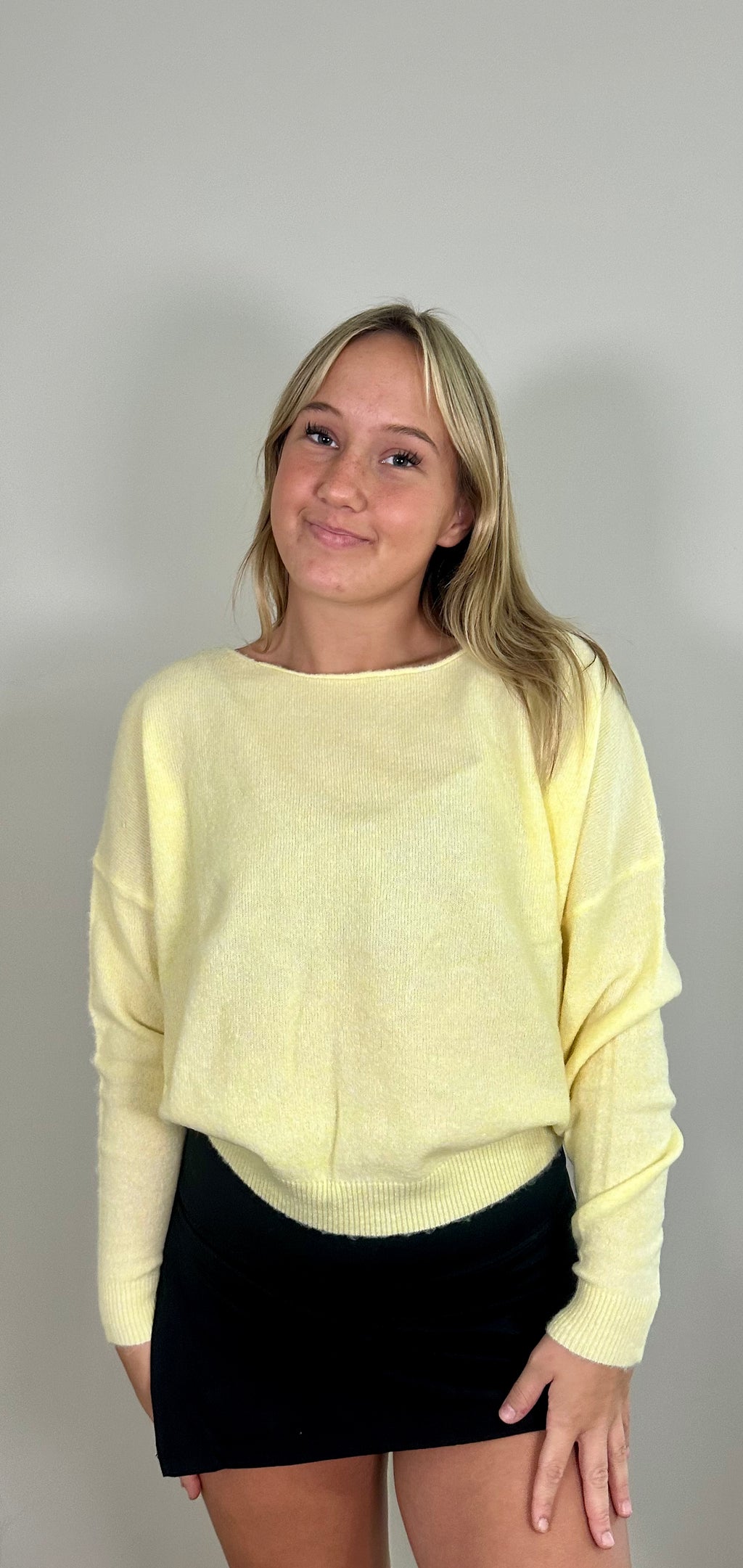 Butter Yellow Knit Sweater