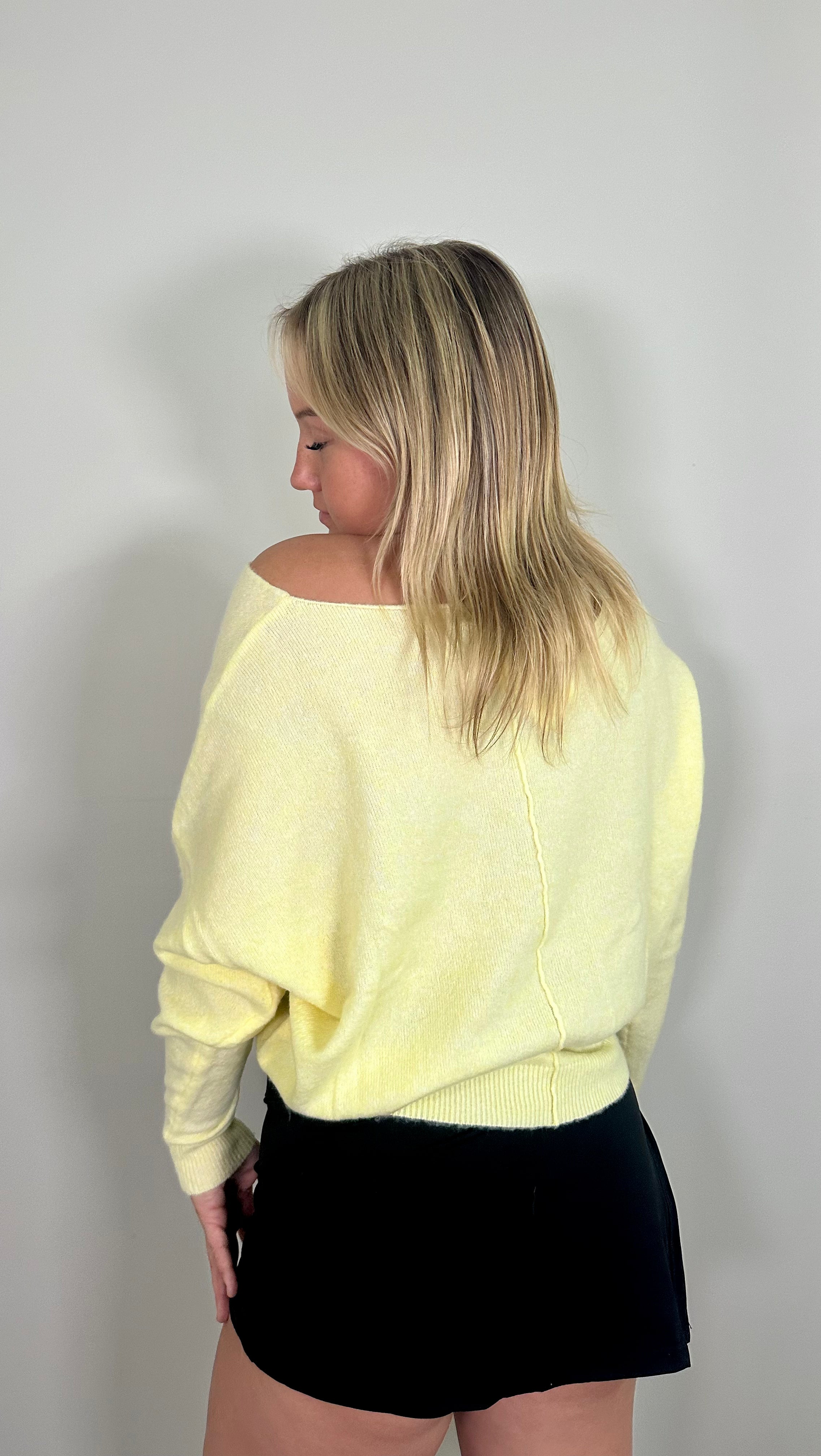 Butter Yellow Knit Sweater
