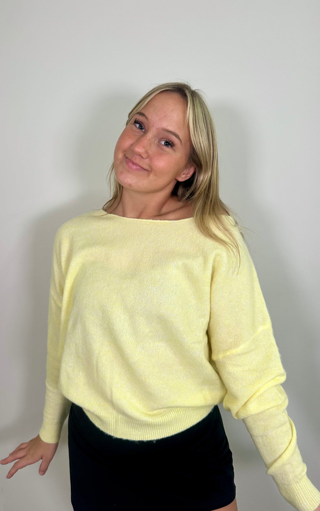 Butter Yellow Knit Sweater