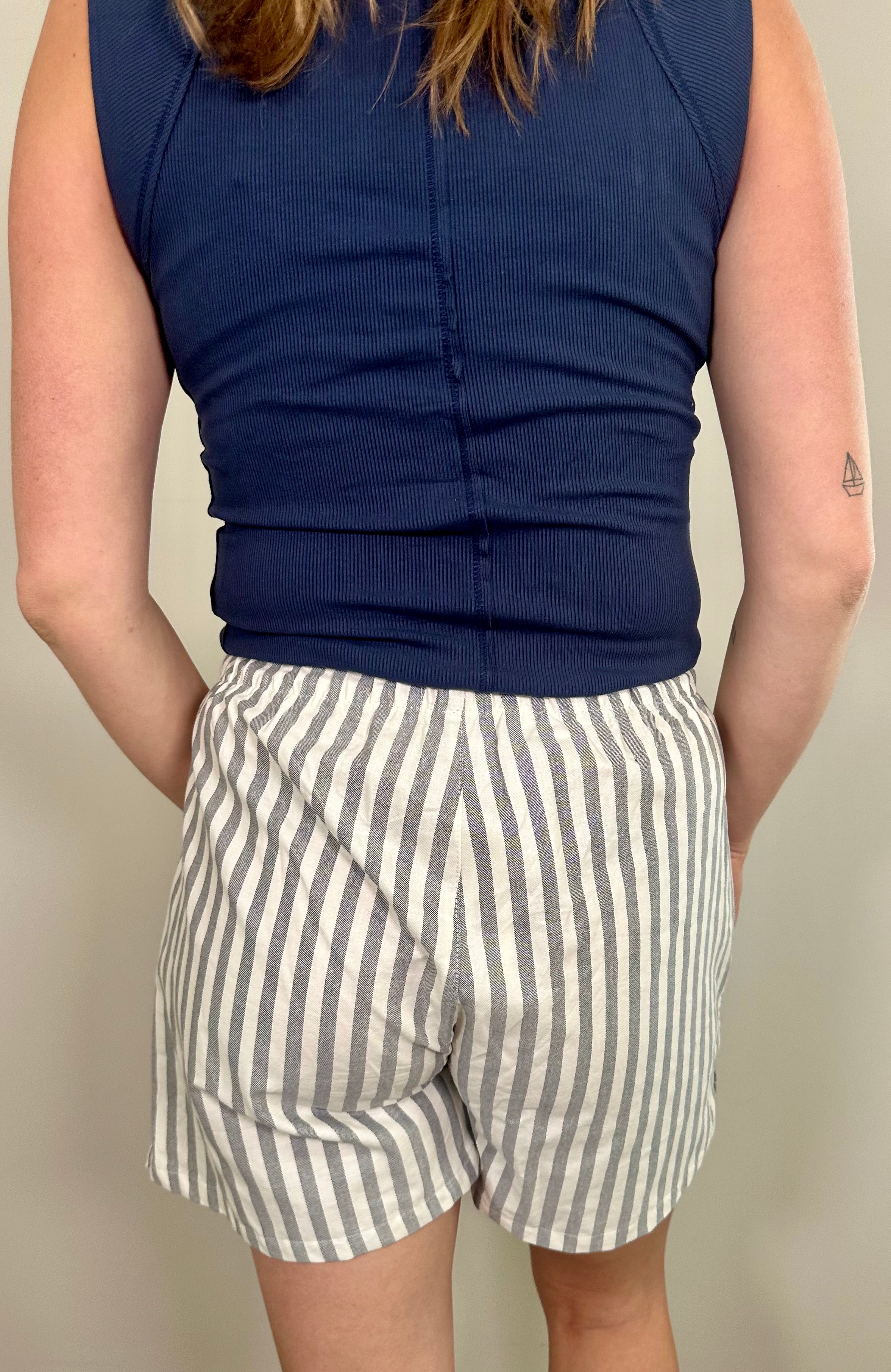 Blue & White Shorts