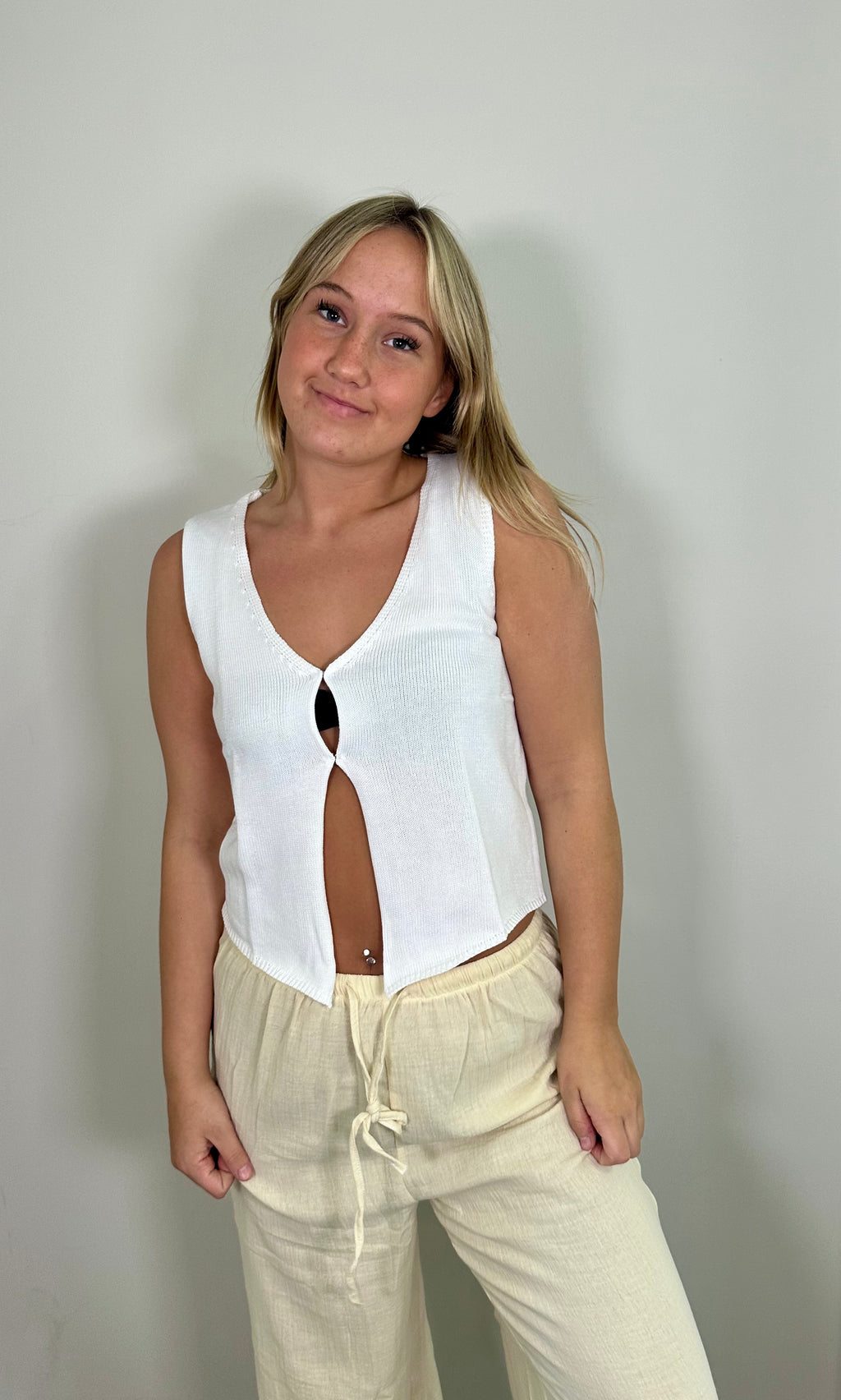 Knitted Cardigan Top