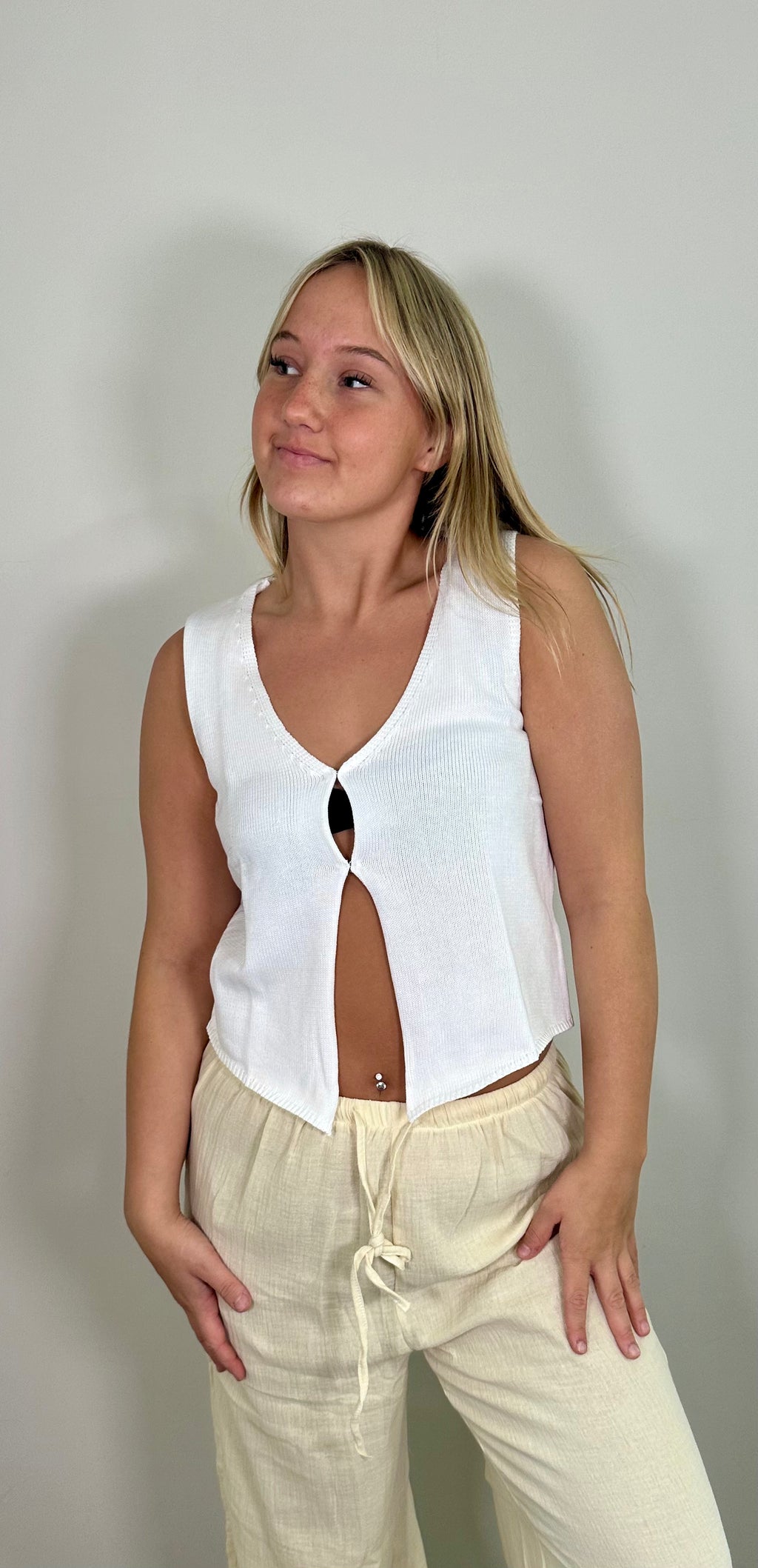 Knitted Cardigan Top