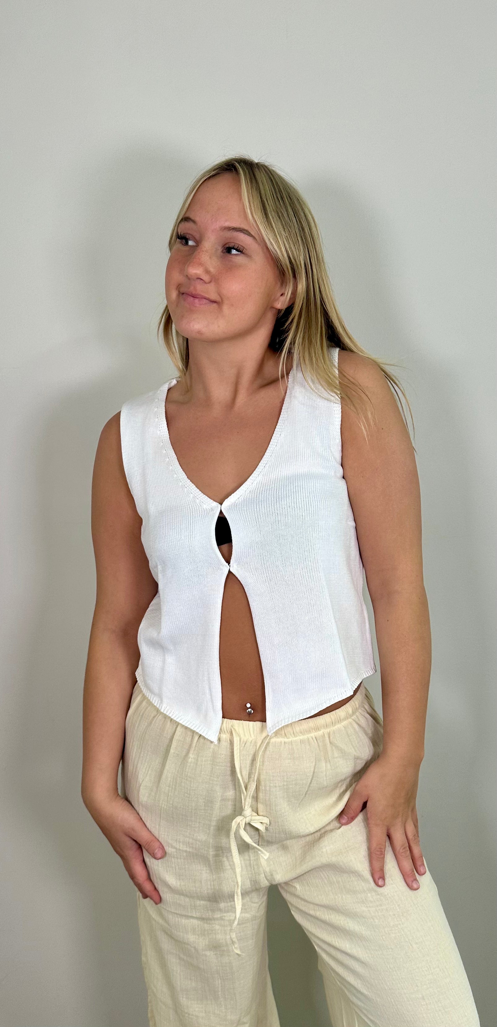 Knitted Cardigan Top