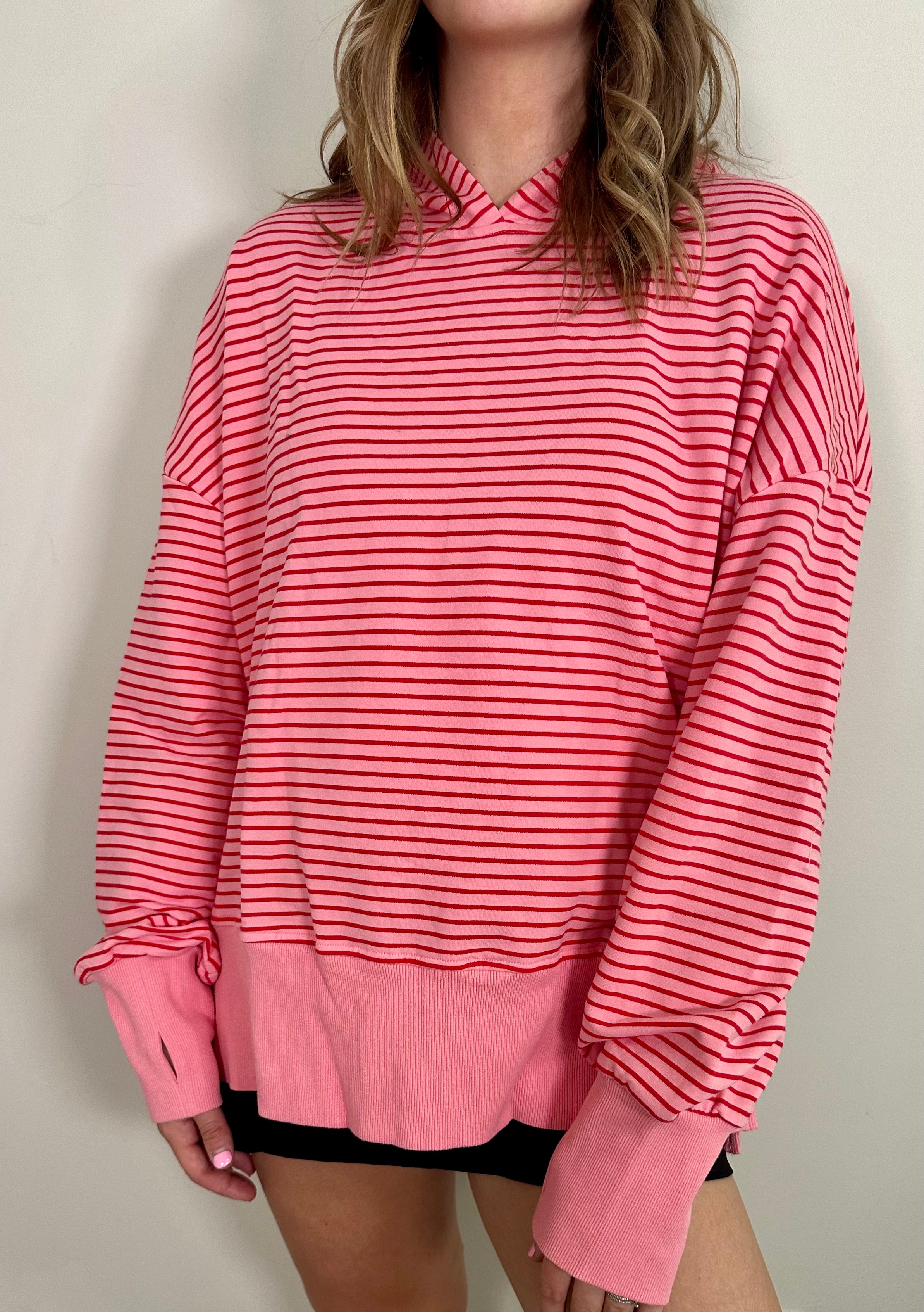 Strawberry Striped Hoodie