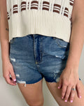 Everyday High-Rise Dark Denim Shorts