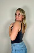 Washed Square Neck Bodysuit