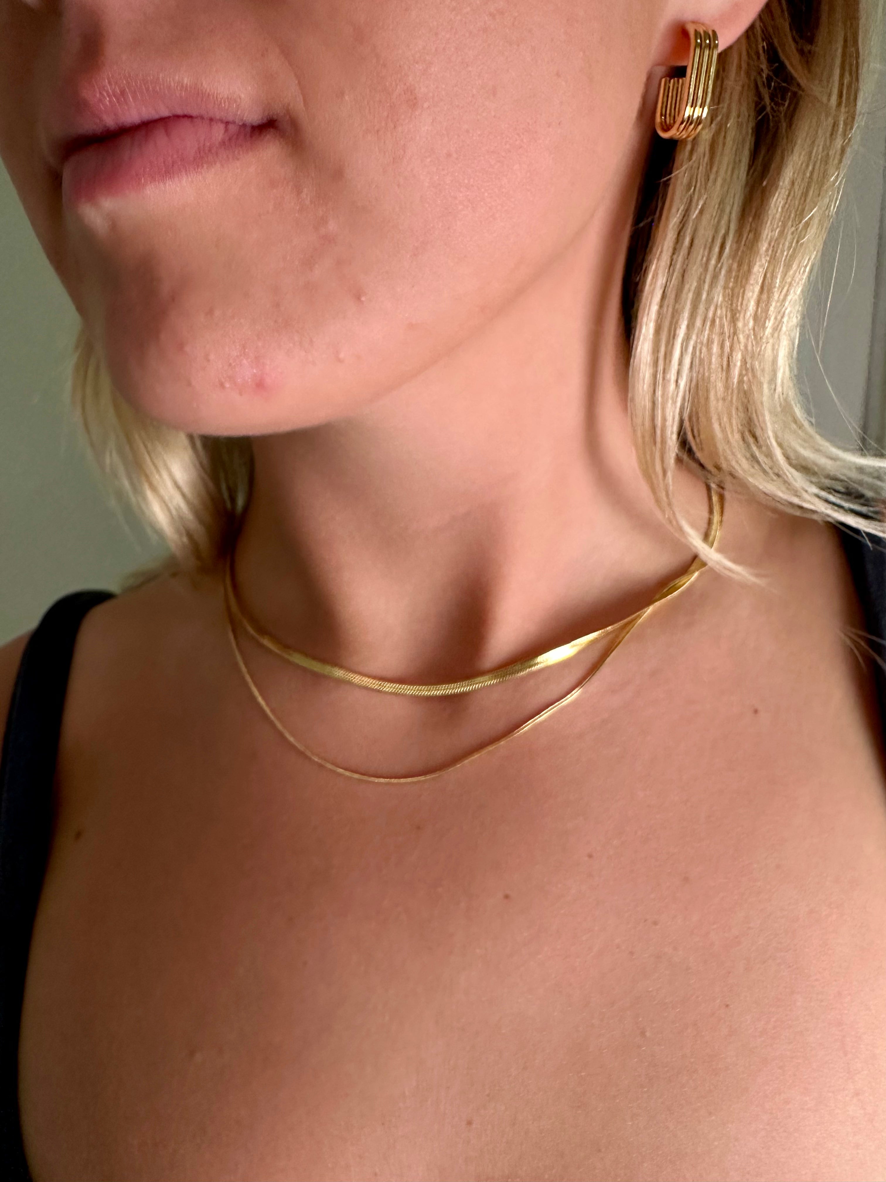 Gold Snake Chain Necklace