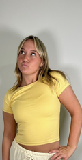Butter Yellow Babydoll Tee