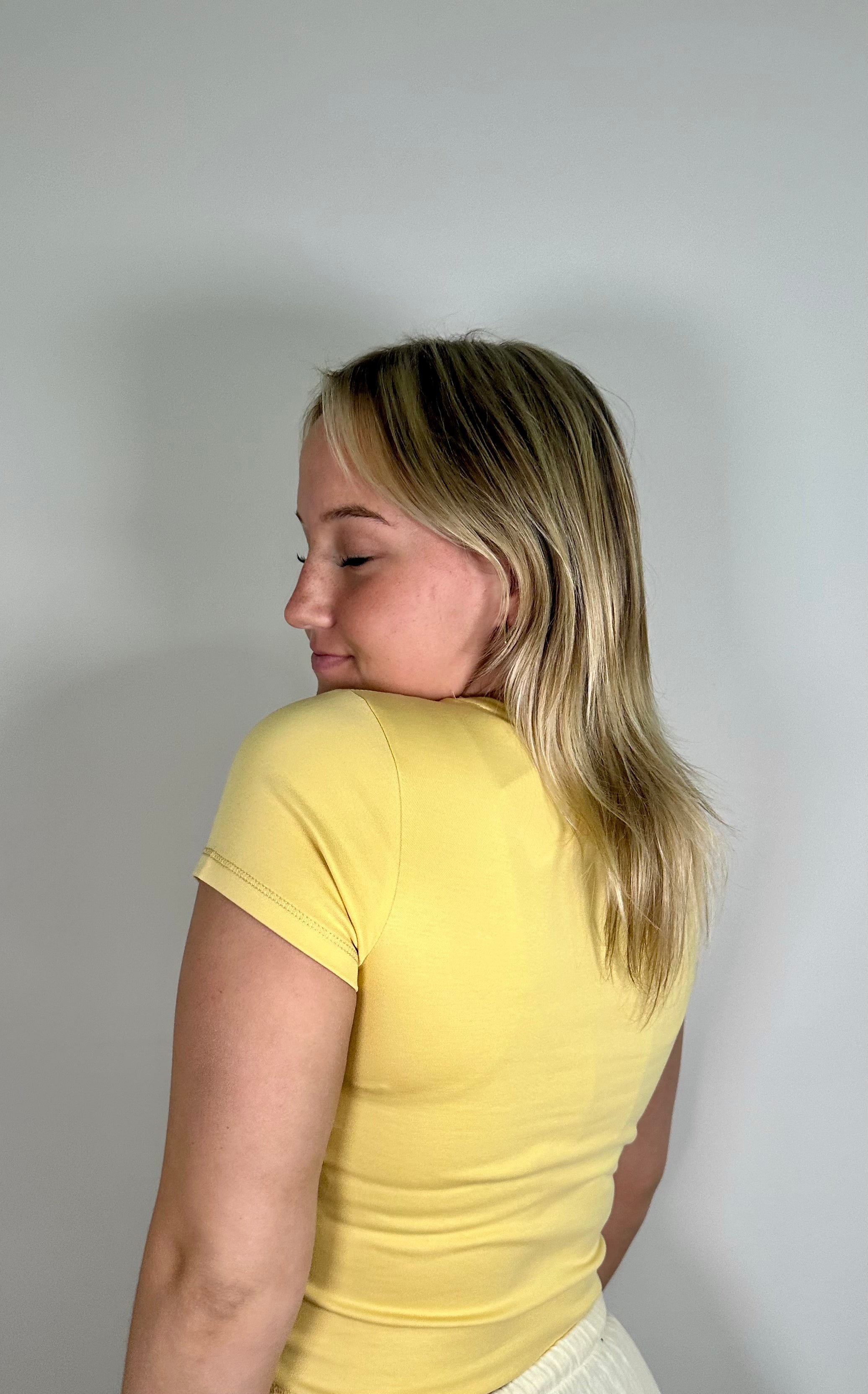 Butter Yellow Babydoll Tee