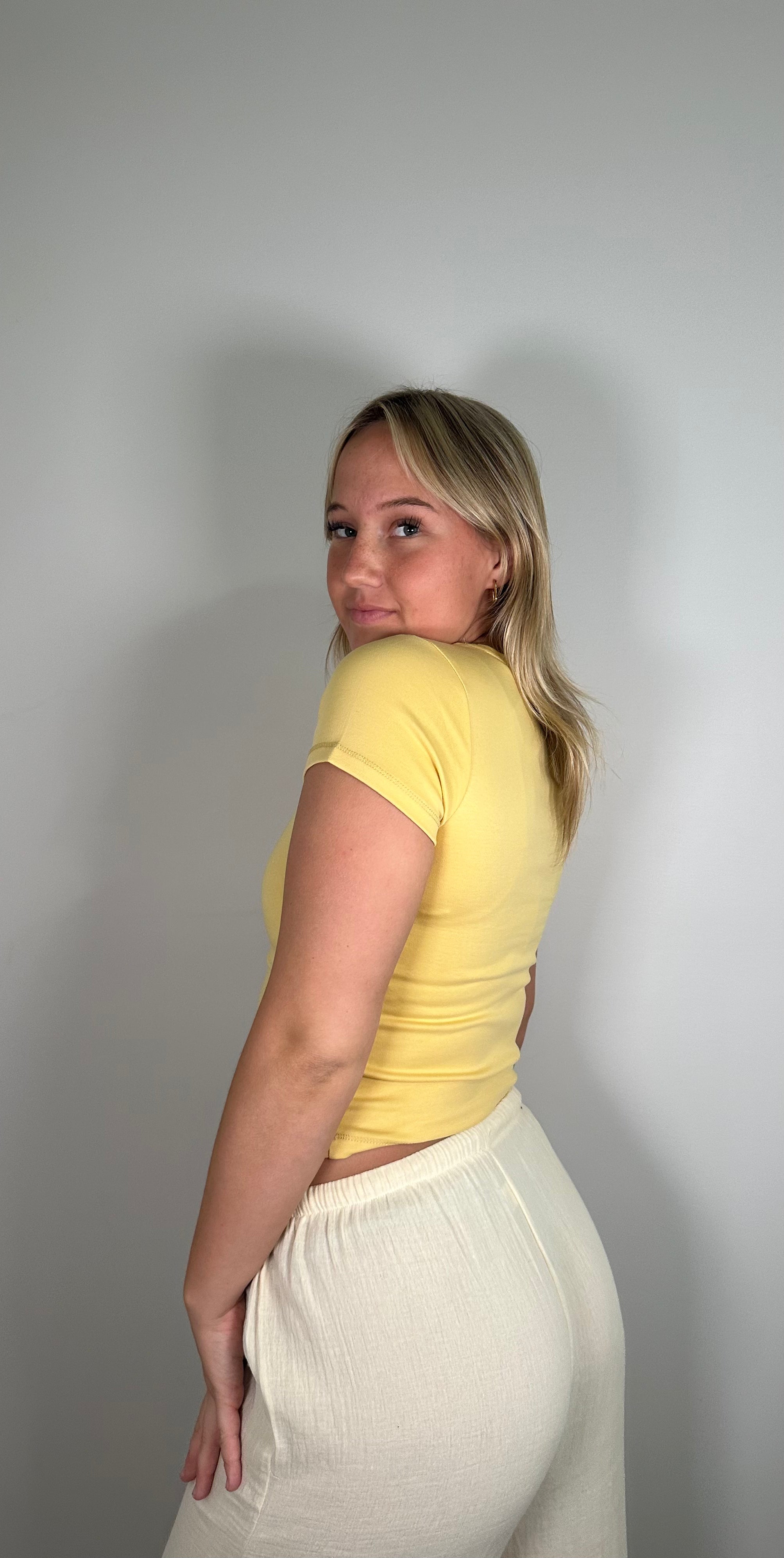 Butter Yellow Babydoll Tee