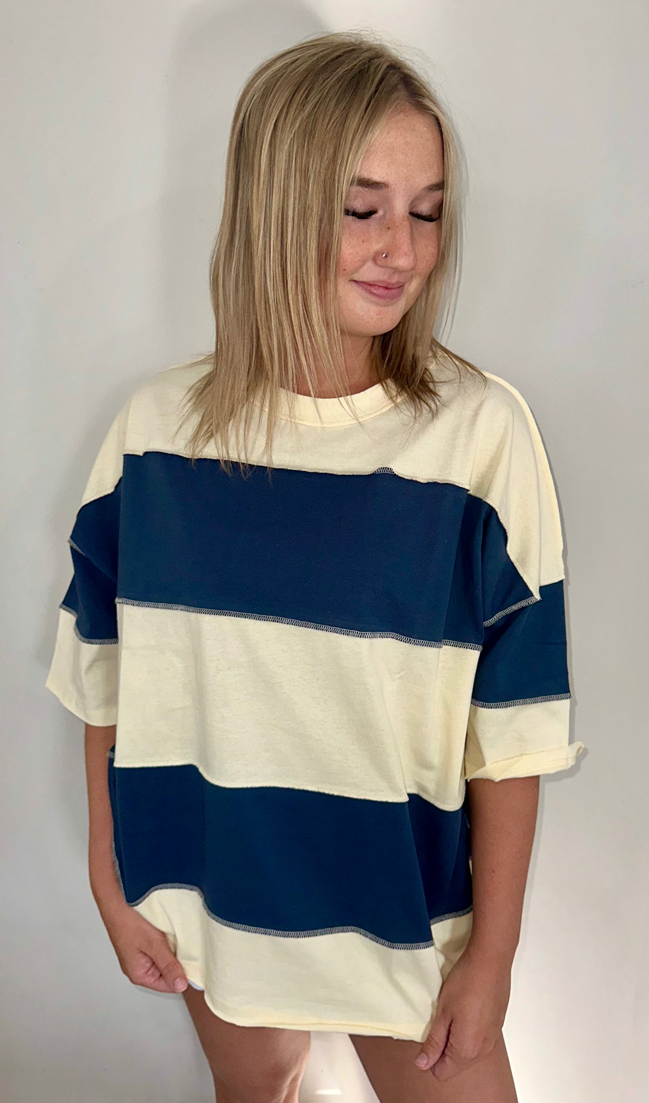 Polly Color Block Top