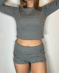 Striped Long Sleeve and Short Set